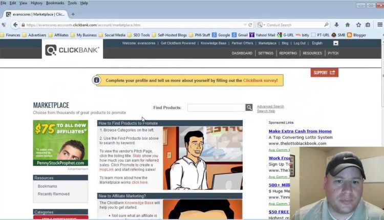 How to Get Your Affiliate Link With ClickBank