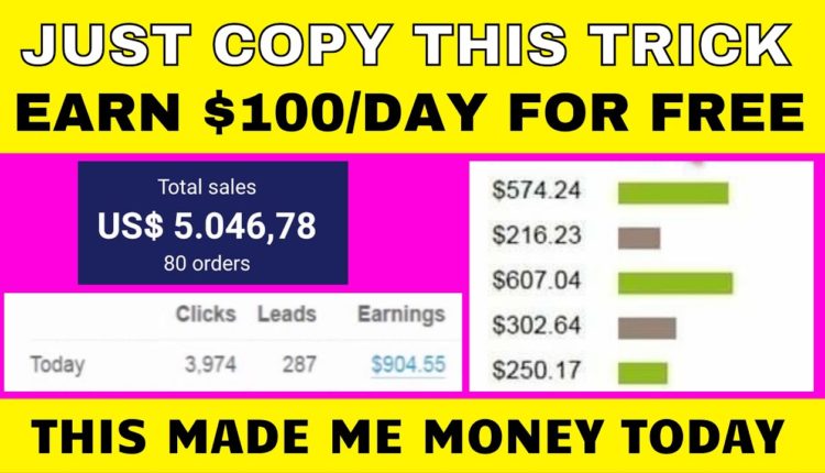 Copy & Paste To Earn $100 Per Day | Clickbank Affiliate Marketing For Beginners Step By Step