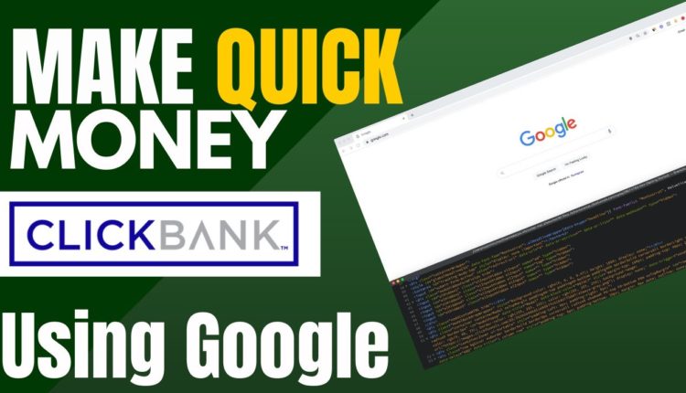 Fastest Way To Make Money On Clickbank And Affiliate Marketing (Free Tutorial)
