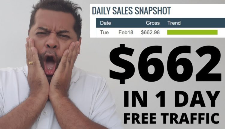 How I Made 662 in Clickbank Commissions in one day using FREE Traffic