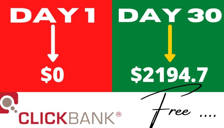 Affiliate Marketing For Beginners in 2021 | Clickbank 30 Days Challenge for Free! Earn $2000/ Month
