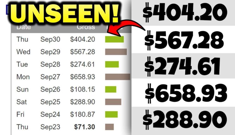 Secret Way To Make BIG Money On ClickBank $600/Day (Unseen Until NOW)