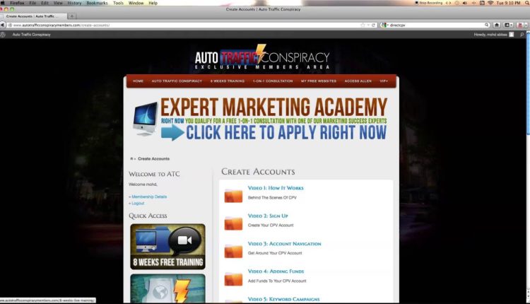 Auto Traffic Conspiracy Review -  How to Dominate CPV.