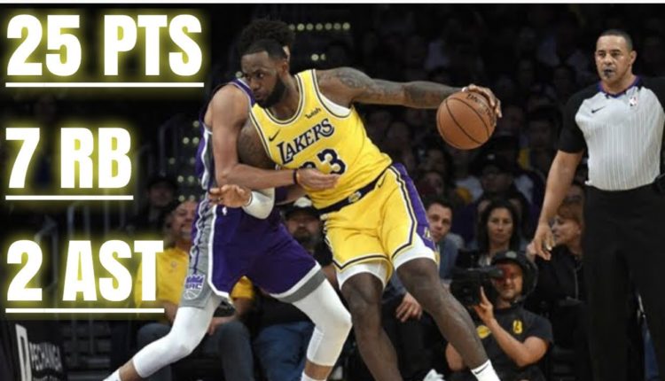 LA Lakers dominating Sacramento Kings with LeBron James putting on a show 2018-2019 NBA SEASON