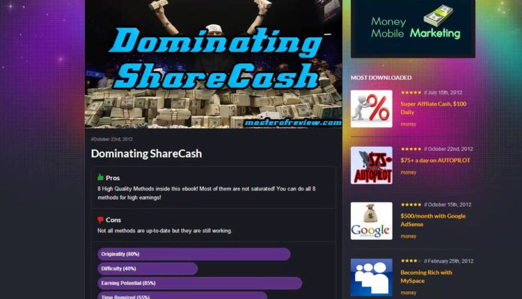 Review of - Dominating ShareCash