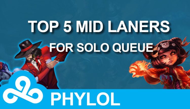 Top 5 MID LANERS for solo queue with tips and builds