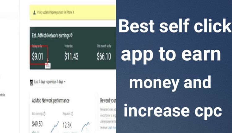 Best Self Click Application To Earn Money [Admobe Trick].