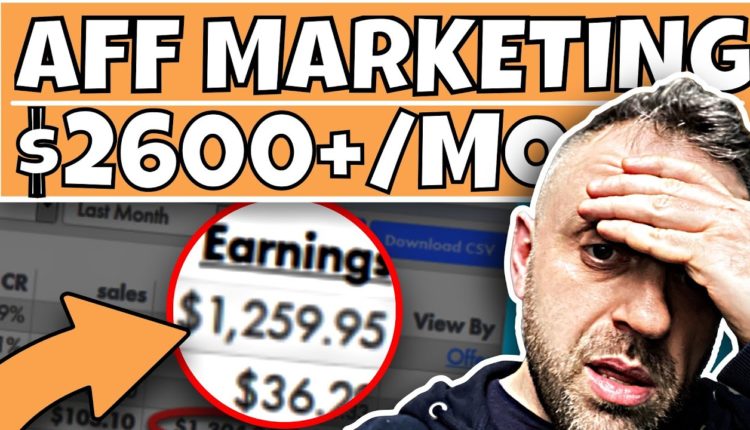 $2650/Month with Affiliate Marketing and this SUPER UNDERGROUND METHOD (2022 Method)