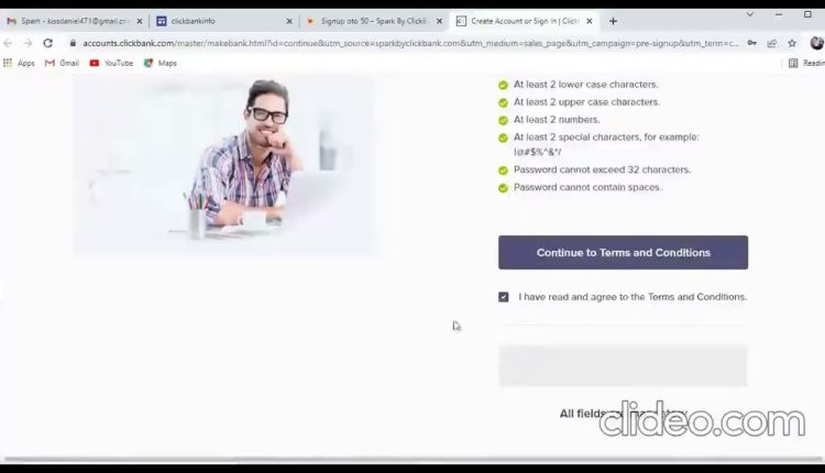 HOW TO CREATE CLICKBANK ACCOUNT