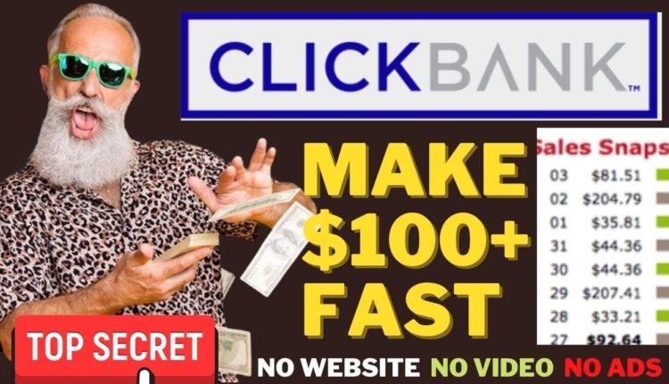 Make Money On Clickbank Without a Website | Clickbank Affiliate Marketing Step By Step Free Method