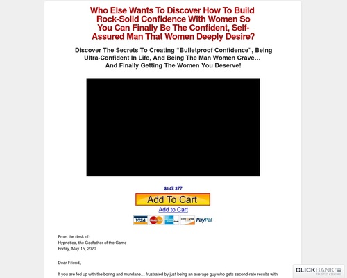 Rock-Solid Confidence wtih Women - 70% Commission