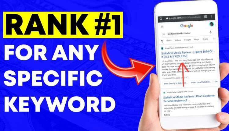 How To Rank For A Specific Keyword In Google (FULL White Hat SEO Tutorial)