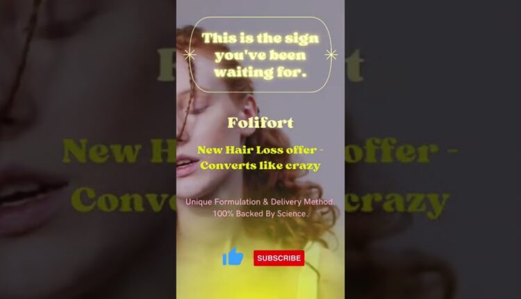 New Hair Loss Offer Converts Like Crazy!! Hair supplement Hair Growth!!