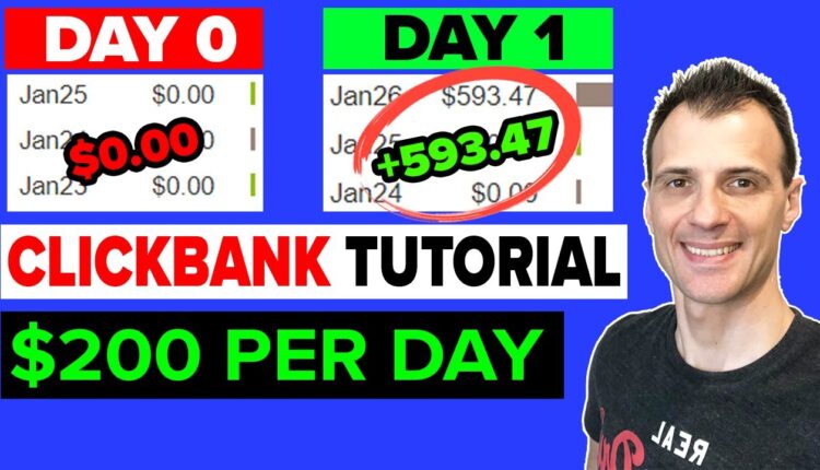 Clickbank Affiliate Marketing (2022): $200/Day Clickbank Tutorial