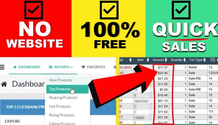 FAIL-PROOF! CLEVER Method to Promote ClickBank Products for FREE  ClickBank Affiliate Marketing 2022