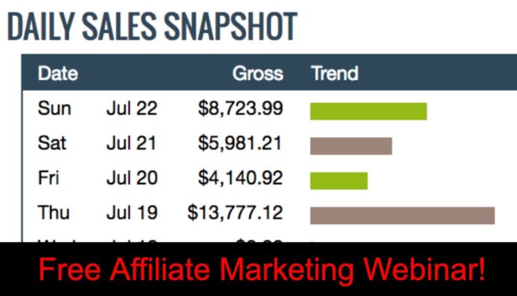 Free Affiliate Marketing Webinar This Week
