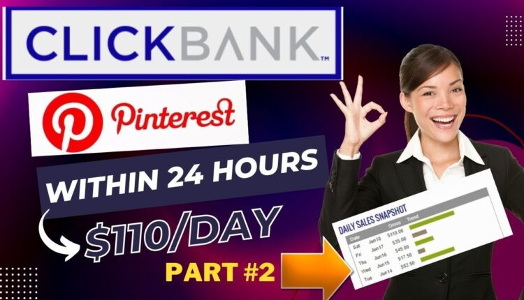 How to Promote Clickbank Product on pinterest | Pinterest affiliate marketing | Clickbank affiliate