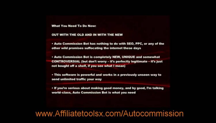 AUTO COMMISSION BOT - Automated Clickbank Cash Generator Software