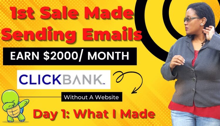 Our First Commission Was Made With ONLY $1 A Day Clickbank Traffic - MLGS Day1 Case Study