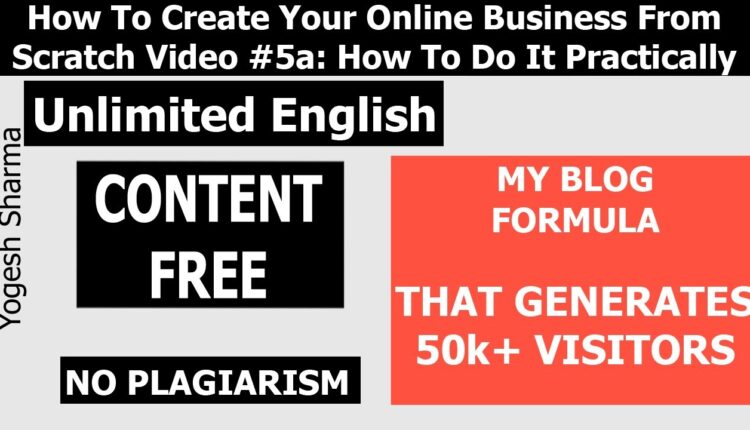 Create Unlimited Free Content | Best Tricks To Create Unique Content For Blogs | Earn Money Via Blog